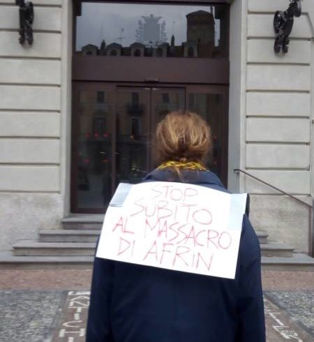 Anche a Ivrea la denuncia del massacro del popolo curdo ad Afrin, nel Nord della Siria