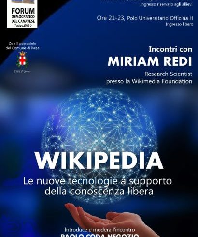 Wikipedia, nuove tecnologie e libera conoscenza al Forum Democratico