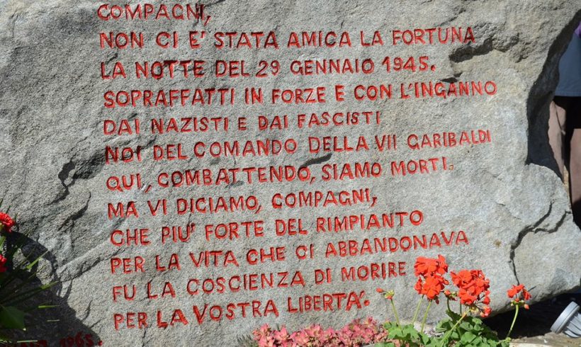 A Lace il 29 gennaio commemorazione della cattura della 76a Brigata Garibaldi