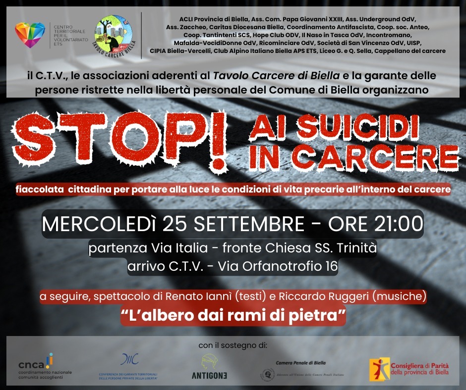 Stop ai suicidi in carcere