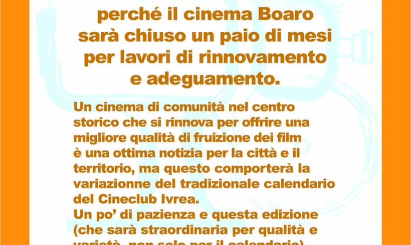 Edizione straordinaria per il Cineclub