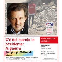 “C’è del marcio in Occidente: La guerra”. Piergiorgio Odifreddi a Ivrea martedì 8 ottobre con EMERGENCY