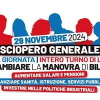 E’ sciopero generale. Venerdì 29 novembre con manifestazioni territoriali