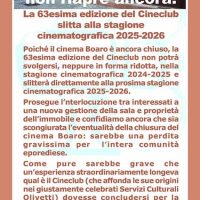 Il cinema Boaro non riapre ancora