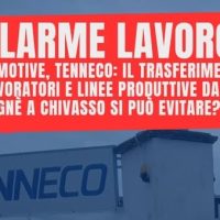 Cuorgné, automotive: Tenneco, allarme lavoro, solidarietà ai lavoratori