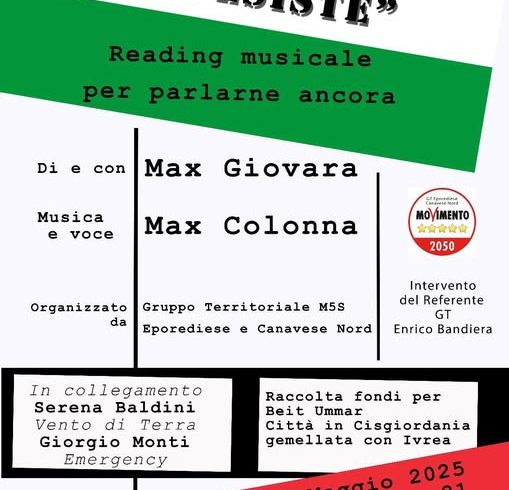 “La Palestina non esiste”: reading musicale per parlarne ancora