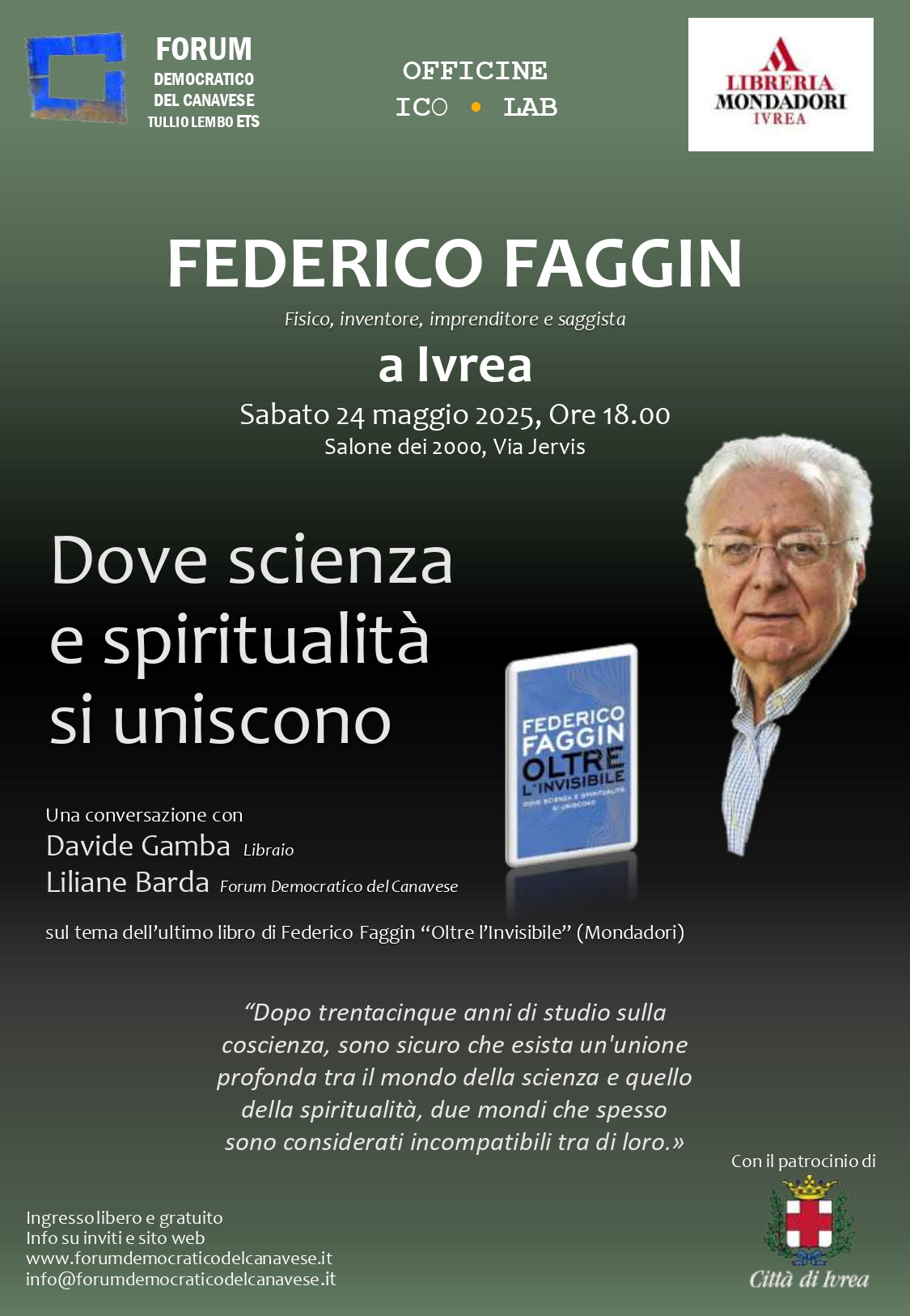 Federico Faggin, scienza e spiritualità