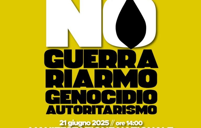 21 giugno Stop Rearm Europe -Manifestazione nazionale a Roma