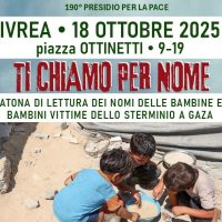 Ti chiamo per nome. Maratona di lettura dei nomi delle bambine e dei bambini vittime dello sterminio di Gaza