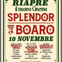 Riapertura Cinema Splendor Boaro