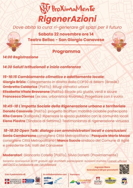 RigenerAzioni- Dove abita la cura: ri-generare gli spazi per il futuro