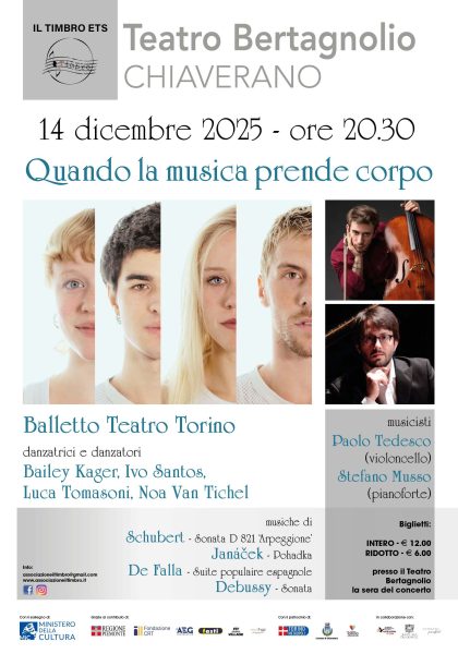 Balletto del Teatro di Torino con Stefano Musso al pianoforte