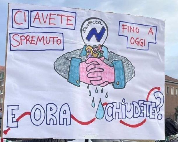 Konecta detta legge nel deserto dei territori e delle mobilitazioni Konecta detta legge nel deserto dei territori e delle mobilitazioni