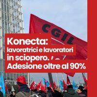 Konecta. Forte mobilitazione, adesione allo sciopero del 13 gennaio al 90%