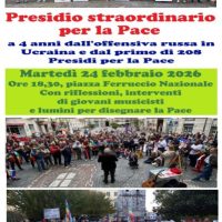 Luci e voci contro la guerra. Martedì 24 febbraio presidio straordinario per la Pace