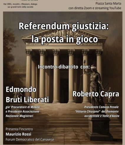 Tutti gli incontri e i dibattiti sul Referendum Tutti gli incontri e i dibattiti sul Referendum