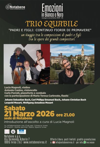 Concerto: "Padri e Figli, continuo fiorir di primavere"