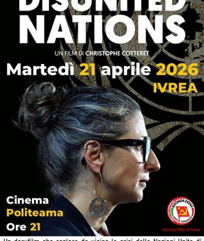 Disunited Nations con Francesca Albanese al Politeama di Ivrea Disunited Nations con Francesca Albanese al Politeama di Ivrea