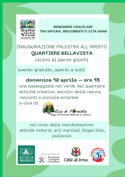 Inaugurazione palestra all'aperto a Bellavista