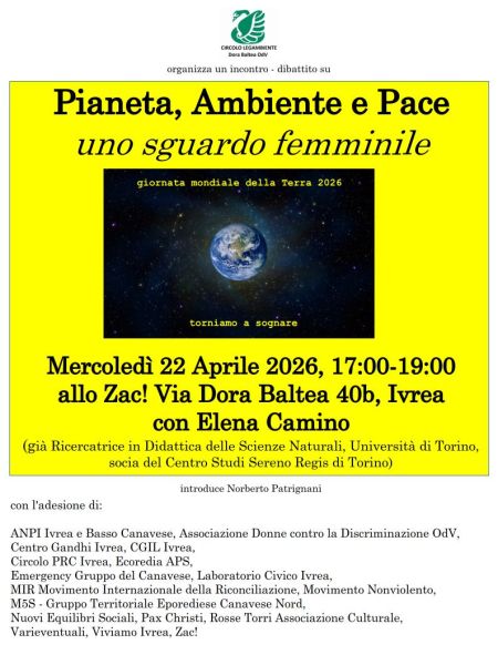 Pianeta, Ambiente e Pace - uno sguardo femminile