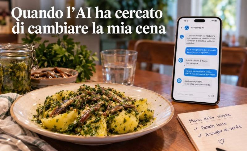 Le acciughe al verde e il nuovo Dio laico