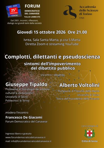 Complotti, dilettanti e pseudoscienza